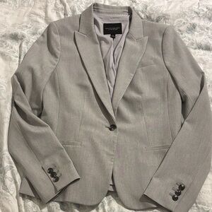 Banana Republic Light Gray Single-Button Women's Blazer